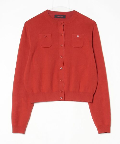 【最終価格】CABaN カーディガン CABaN（キャバン） ニットカーディガン S レッド レディース