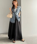 ロング スカート 夏 爽やかに、軽やかに!大人...の詳細画像5
