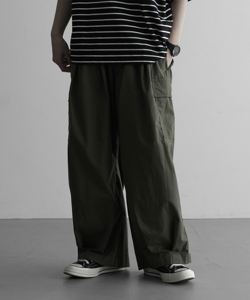 「RUUBON」 カーゴパンツ S ブラック メンズ_画像3