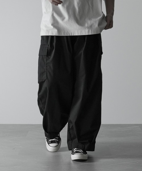 「RUUBON」 カーゴパンツ S ブラック メンズ_画像8