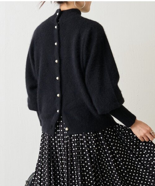 BEARDSLEY（ビアズリー） ニット セーター 後ろ釦ファーニット