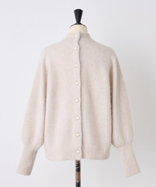 BEARDSLEY（ビアズリー） ニット セーター 後ろ釦ファーニット