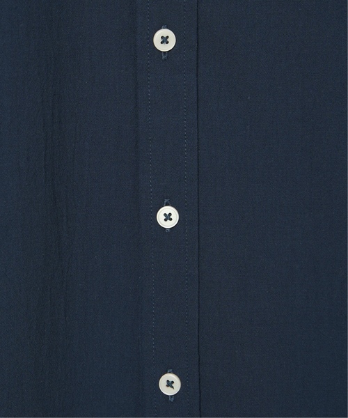 「ikka」 7分袖シャツ X-LARGE ネイビー メンズ_画像9