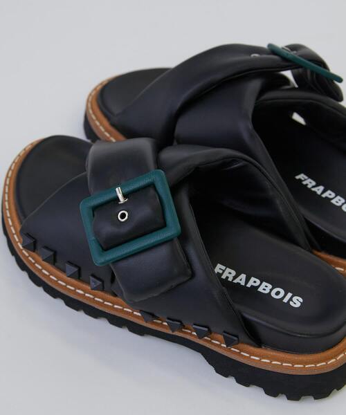 「FRAPBOIS」 フラットサンダル 2 ブラック レディース_画像5