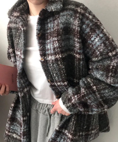 コート アウター チェック柄 シャツジャケット レディース : ZOZOTOWN