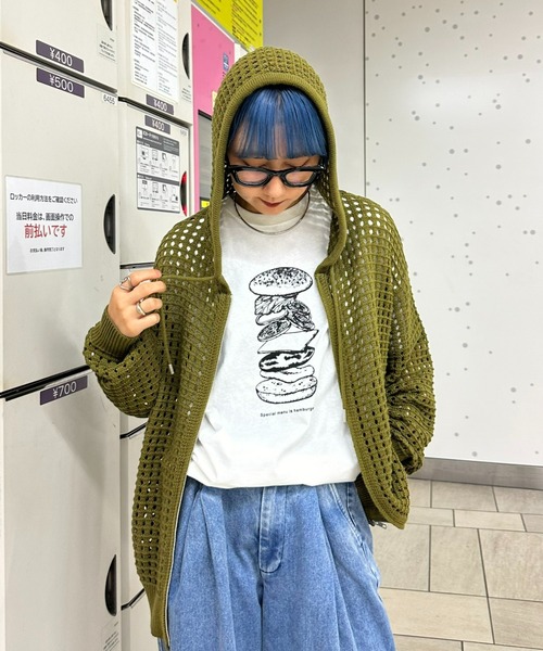 「CIAOPANIC TYPY」 ニットカーディガン LARGE ネイビー メンズ_画像5
