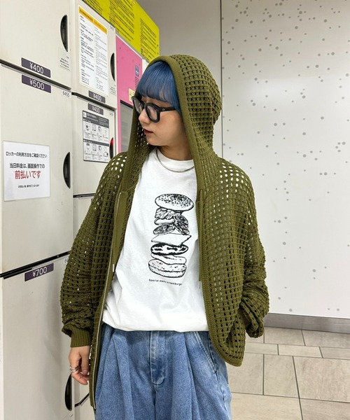 「CIAOPANIC TYPY」 ニットカーディガン LARGE ネイビー メンズ_画像6
