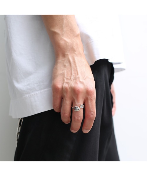 「ジョジョの奇妙な冒険」 リング「JAM HOME MADEコラボ」 #7 シルバー メンズ_画像7