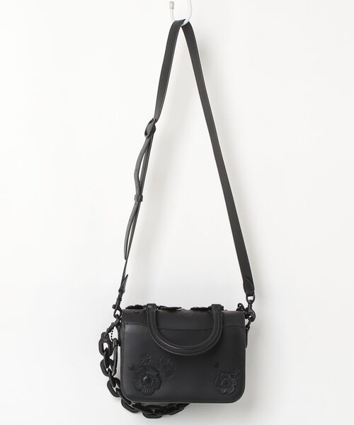 「COACH」 ローグ トップ ハンドル バッグ・ティー ローズ 2WAYバッグ - ブラック レディース_画像2