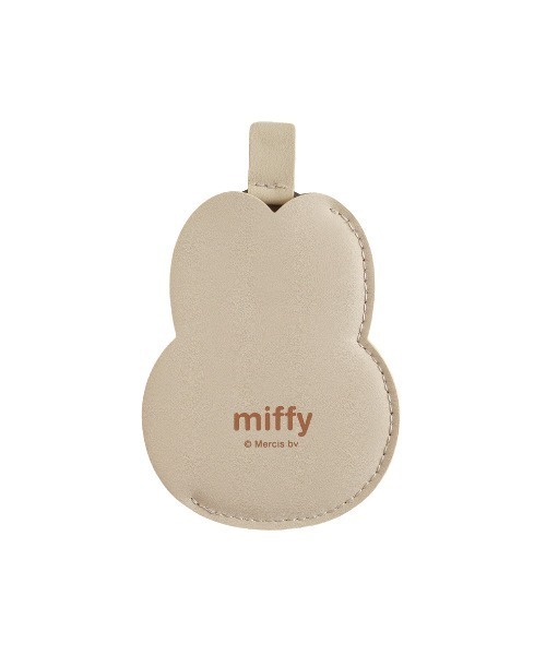 Miffy（ミッフィー） コンパクトミラー ケース付き薄型ミラー（beige