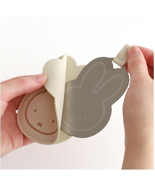 Miffy（ミッフィー） コンパクトミラー ケース付き薄型ミラー（beige