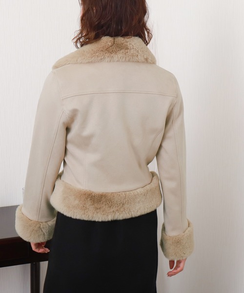 「libelle more」 ブルゾン M アイボリー レディース_画像5