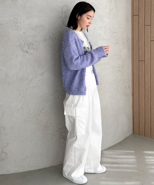 「DOUX ARCHIVES」 ニットカーディガン FREE ブラウン レディース_画像7