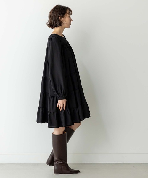 「anana」 長袖チュニック FREE ブラック レディース_画像3
