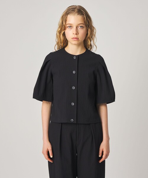 ＜Steven Alan＞リップル コットン ブラウス STEVEN ALAN（スティーブンアラン） ブラウス シャツ 半袖 「Steven