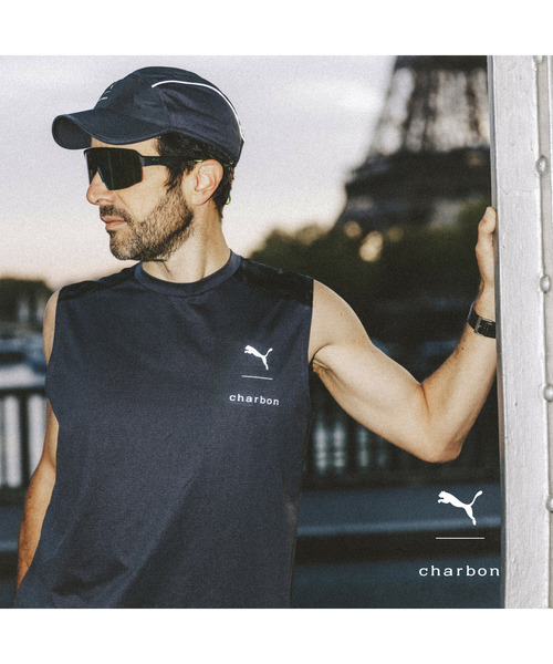 Charbon シャルボン　ノースリーブ　Lサイズ charbon running シャルボン 23SS ノースリーブTシャツ L 即完売 稀少