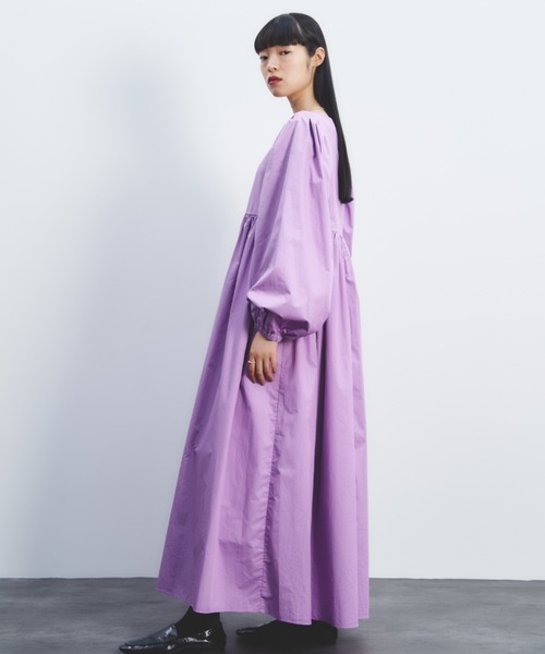 「PERNA」 長袖ワンピース LARGE ブラック レディース_画像4