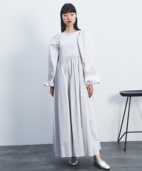 「PERNA」 長袖ワンピース LARGE ブラック レディース_画像6