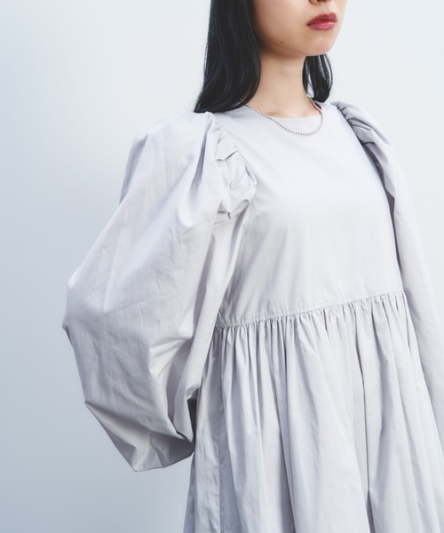 「PERNA」 長袖ワンピース LARGE ブラック レディース_画像9