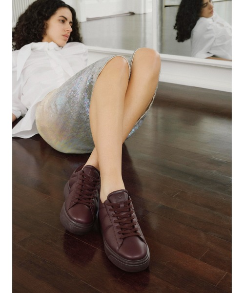 「ECCO」 ローカットスニーカー 36 パープル レディースの画像