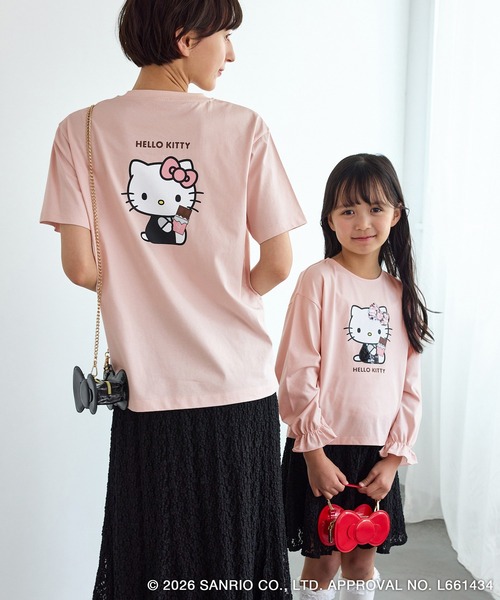 tシャツ 「KIDS/キッズ」「ROPE' PICNIC×ハローキティ」スパンコール