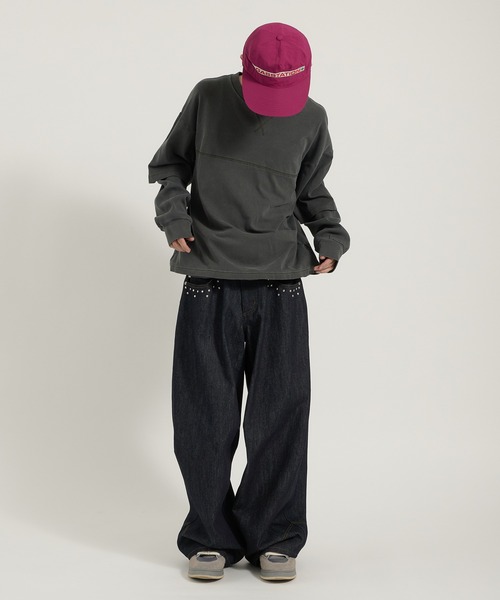 Perushu tシャツ Vintage like thermal layered longt／ヴィンテージ 