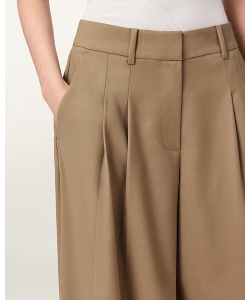 ワイドパンツ スラックス パンツ POPPY WIDE LEG PLEATED TROUSERS | POPPY ワイド レッグ プリーツ トラウザーの画像