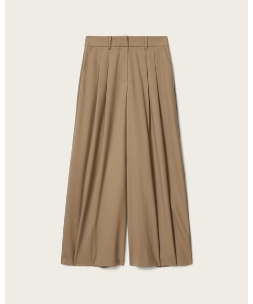 ワイドパンツ スラックス パンツ POPPY WIDE LEG PLEATED TROUSERS | POPPY ワイド レッグ プリーツ トラウザーの画像