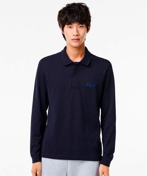 「LACOSTE」 長袖ポロシャツ 3 ダークネイビー メンズ
