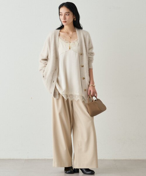 「LOUNGEDRESS」 ニットカーディガン FREE ネイビー レディース_画像2