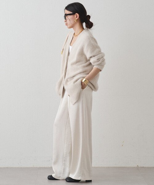 「LOUNGEDRESS」 ニットカーディガン FREE ネイビー レディース_画像8