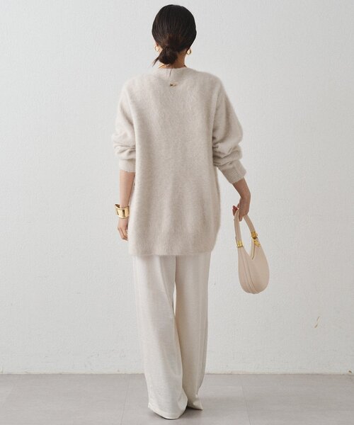 「LOUNGEDRESS」 ニットカーディガン FREE ネイビー レディース_画像9
