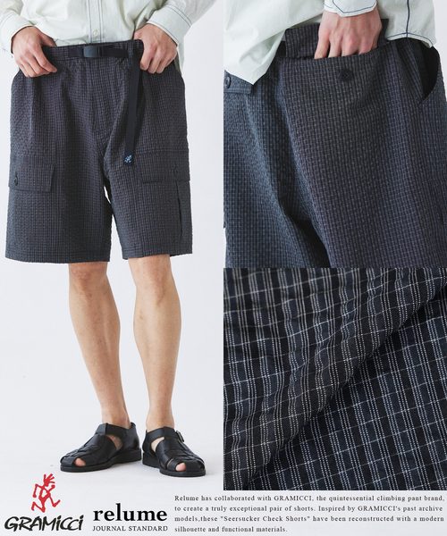 Gramicci（グラミチ） パンツ 別注 サッカー チェック ショーツ メンズ