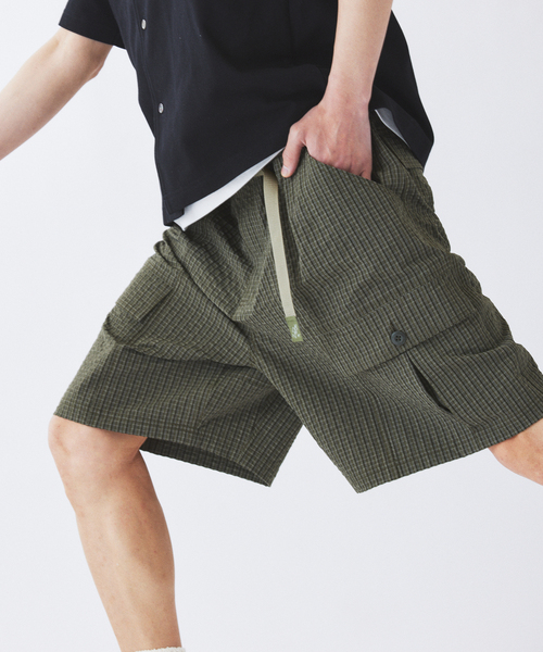 Gramicci（グラミチ） パンツ 別注 サッカー チェック ショーツ メンズ