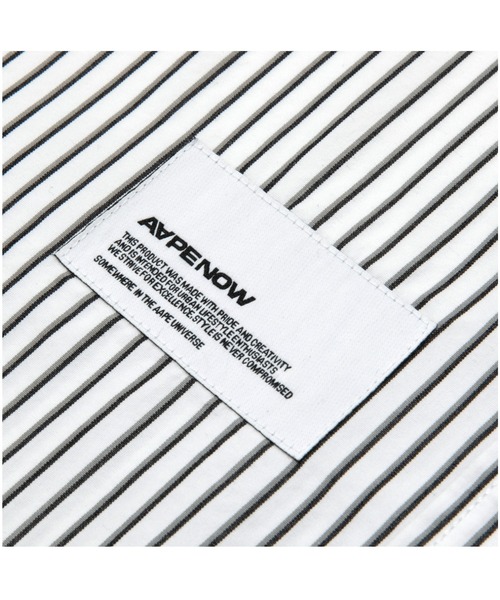 シャツ AAPE NOW SHORT SLEEVE SHIRT(stripe) メンズの画像