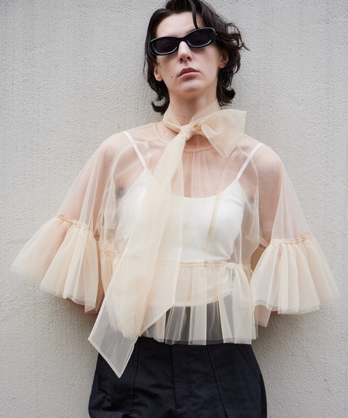 MAISON SPECIAL（メゾンスペシャル） ブラウス シャツ Multiway Sheer