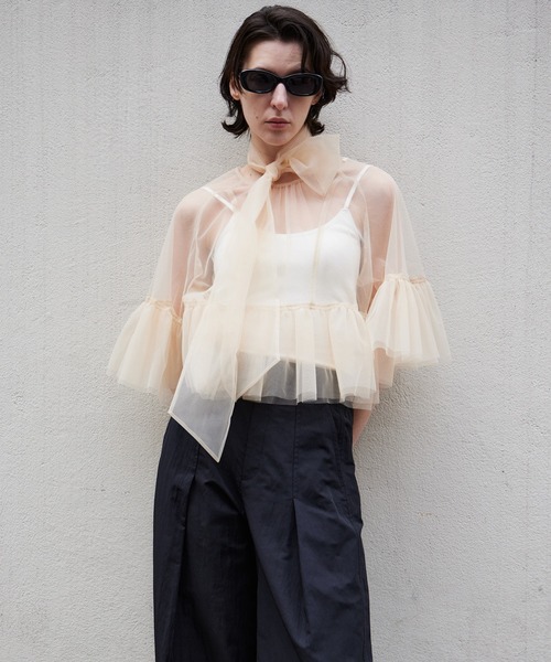 MAISON SPECIAL（メゾンスペシャル） ブラウス シャツ Multiway Sheer