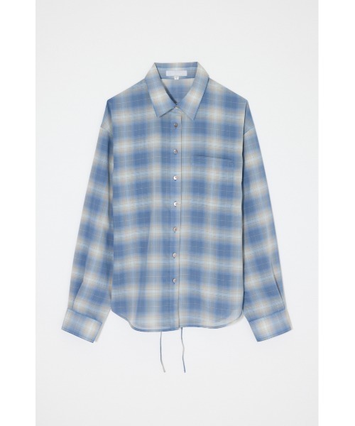 MOUSSY（マウジー） ブラウス シャツ FADE CHECK SHEER OVER シャツ