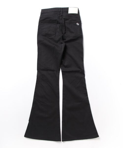 「GYDA」 ブーツカットパンツ MEDIUM ブラック レディース_画像2