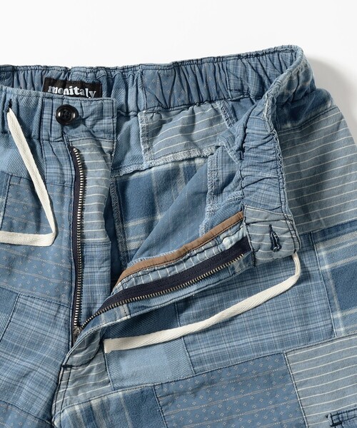 パンツ Monitaly /INDIGO PATCHWORK マリブパンツ メンズの画像