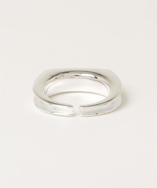 指輪 リング 「MAISON CLUB」Solid Edge Square Ring Silver925 KUN メンズ レディースの画像