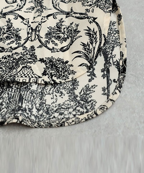 「antiqua」 半袖ブラウス ONESIZE ブラック レディース_画像3