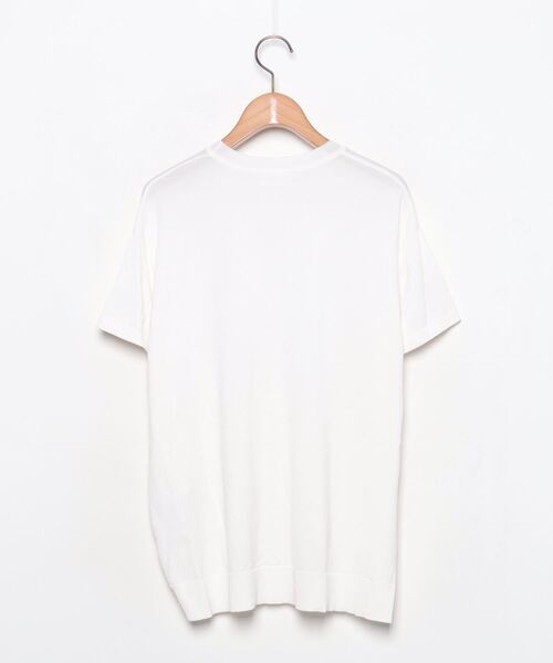「BLENHEIM」 半袖ニット S ホワイト レディース_画像2