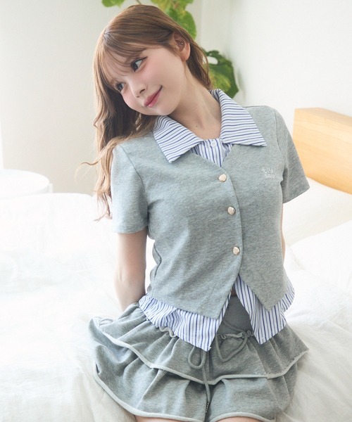 「TITTY&CO.」 半袖カットソー FREE アイボリー レディース_画像4