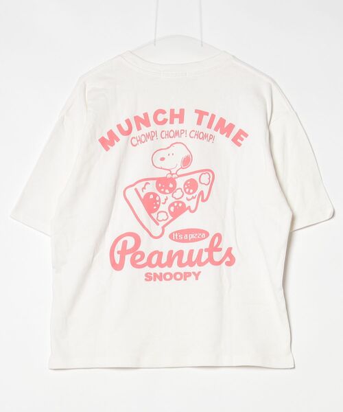 「PEANUTS」 半袖Tシャツ M ホワイト レディース_画像2