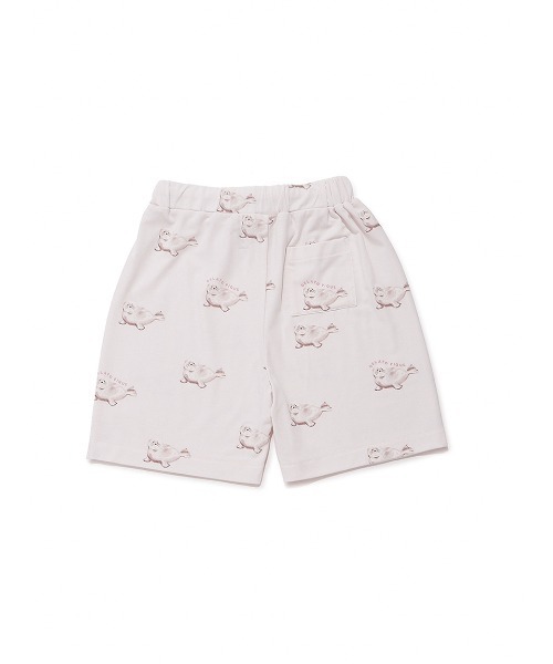 パジャマ 「JUNIOR」「接触冷感」シーアニマル柄ワンポイントTシャツ＆ショートパンツセット キッズ 子供の画像