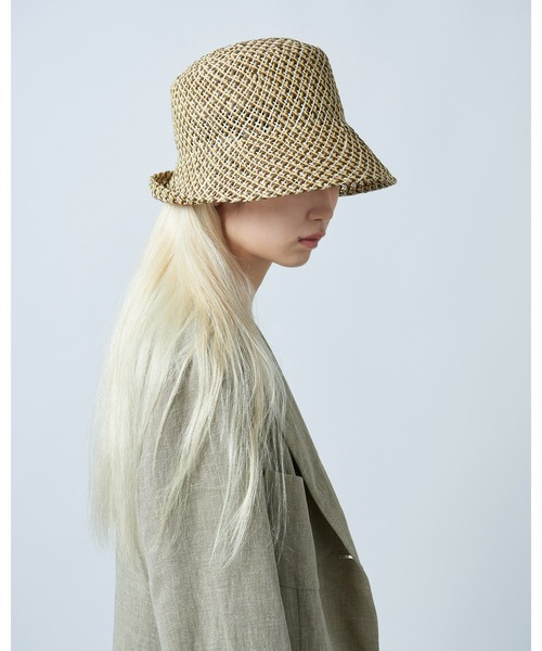 「La Maison de Lyllis」 ストローハット 57cm ブラック系その他 レディース_画像4