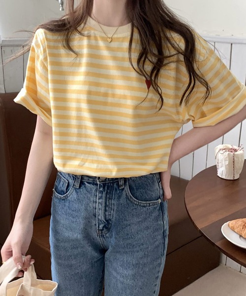 「shopnikoniko」 半袖Tシャツ フリー ブラック レディース_画像9