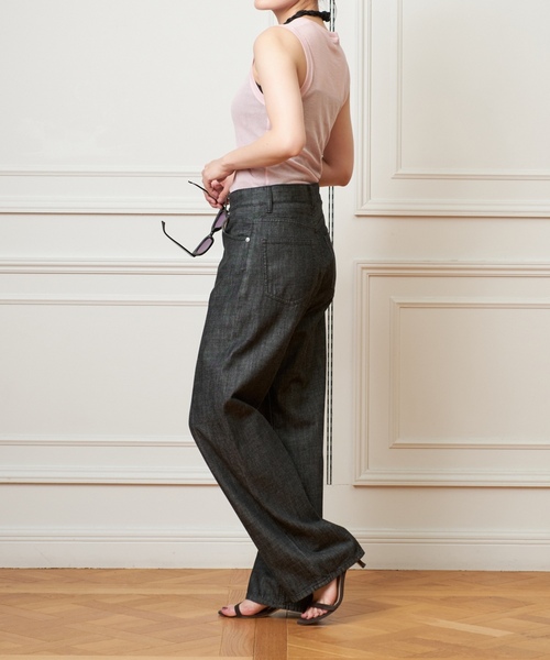 「IENA LA BOUCLE」 デニムパンツ 38 ブラウン レディース_画像8