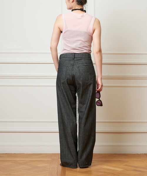「IENA LA BOUCLE」 デニムパンツ 38 ブラウン レディース_画像9